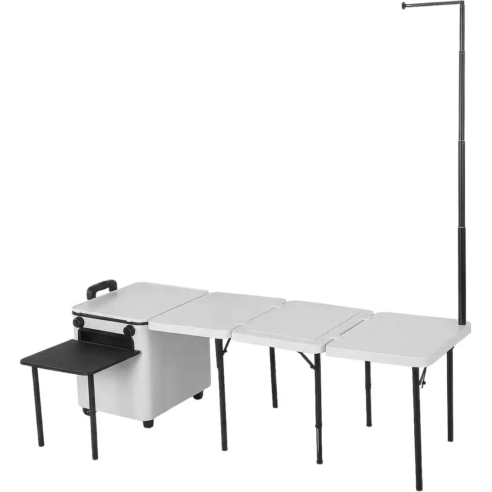 Camping Cooking Light - Przenośna składana kuchnia kempingowa na kółkach