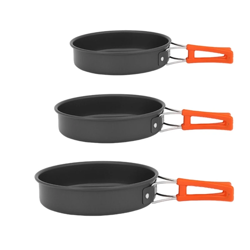 Camping Cooking Wok - Przenośna patelnia z torbą do przechowywania