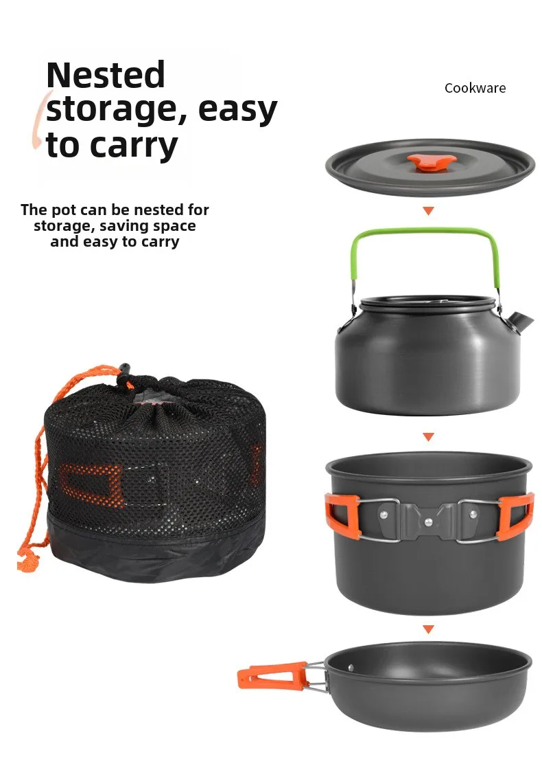 Camping Cooking Set Ds 308 - Zestaw do gotowania na zewnątrz DS-308