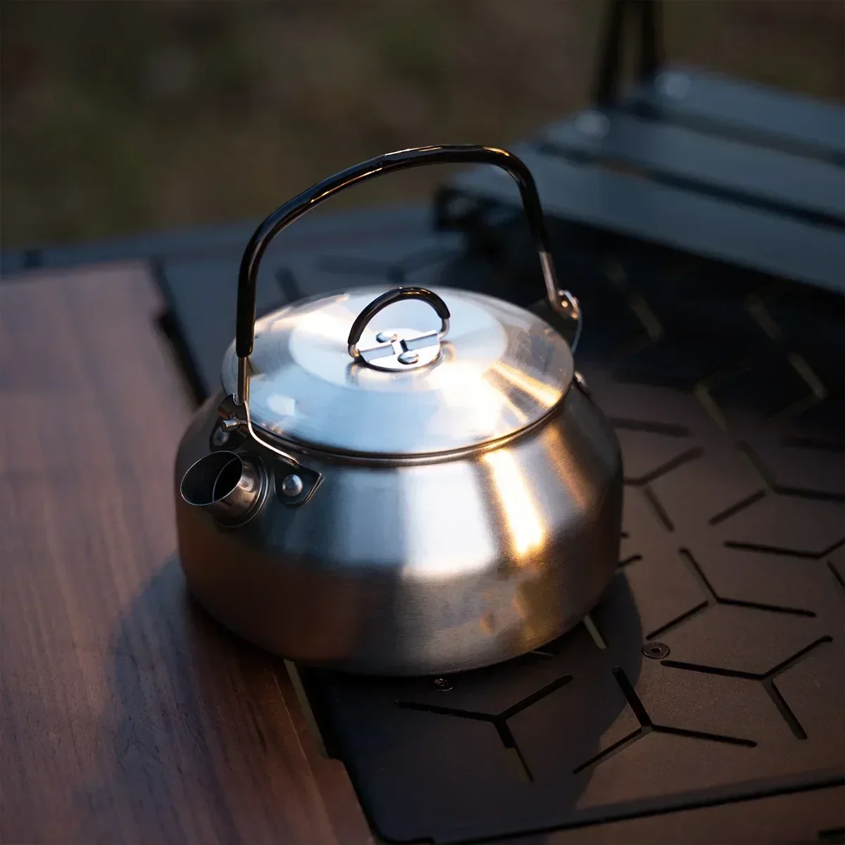 Camping Cooking Kettle - Czajnik ze Stali Nierdzewnej 0.8L Przenośny