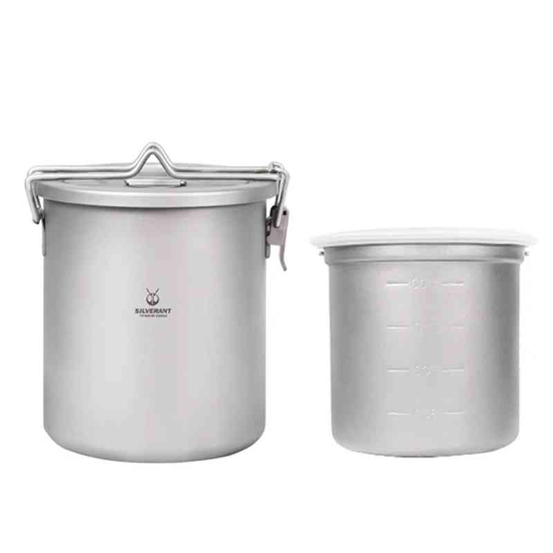 Camping Cooking Mesh - Silverant Camping Tytanowy Garnek Ultralekki Ryżowy