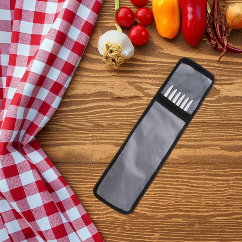 Camping Cooking Utensil Organizer - Wzmocniona torba Oxford na szaszłyki do