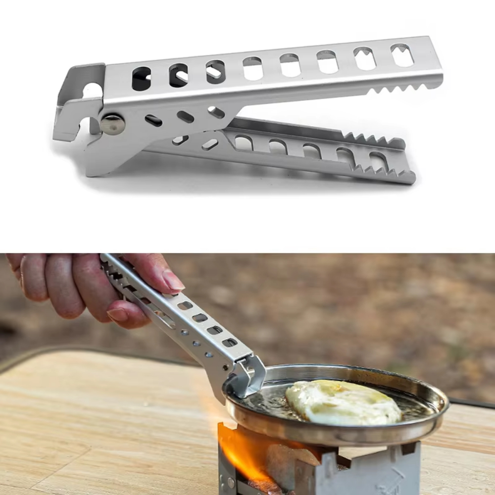 Camping Cooking Wok - Aluminiowy uchwyt do garnków i patelni,