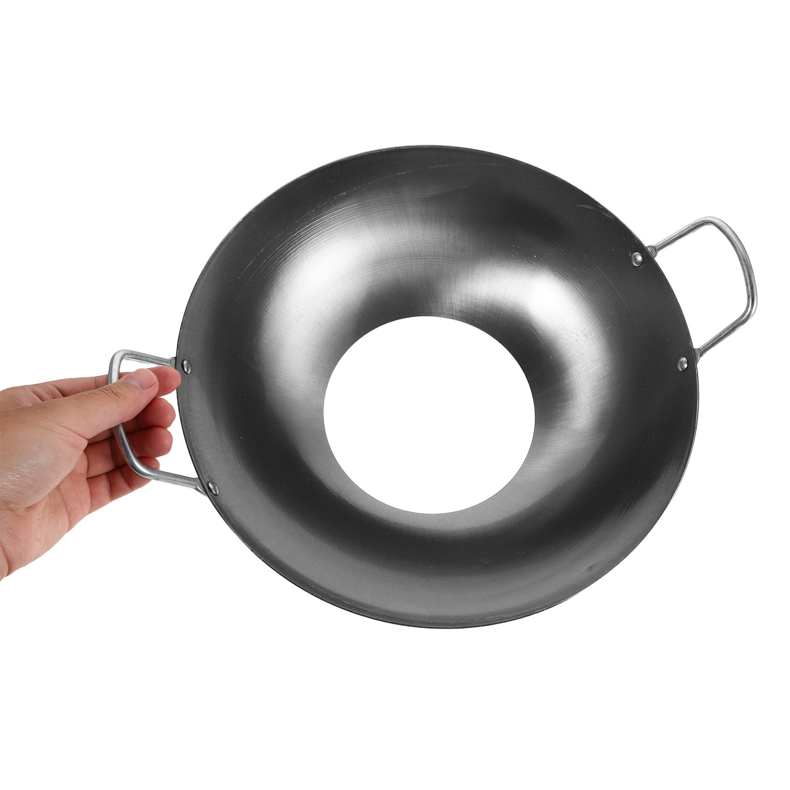 Camping Cooking Wok - Żelazny pierścień pod wok, antypoślizgowa podkładka