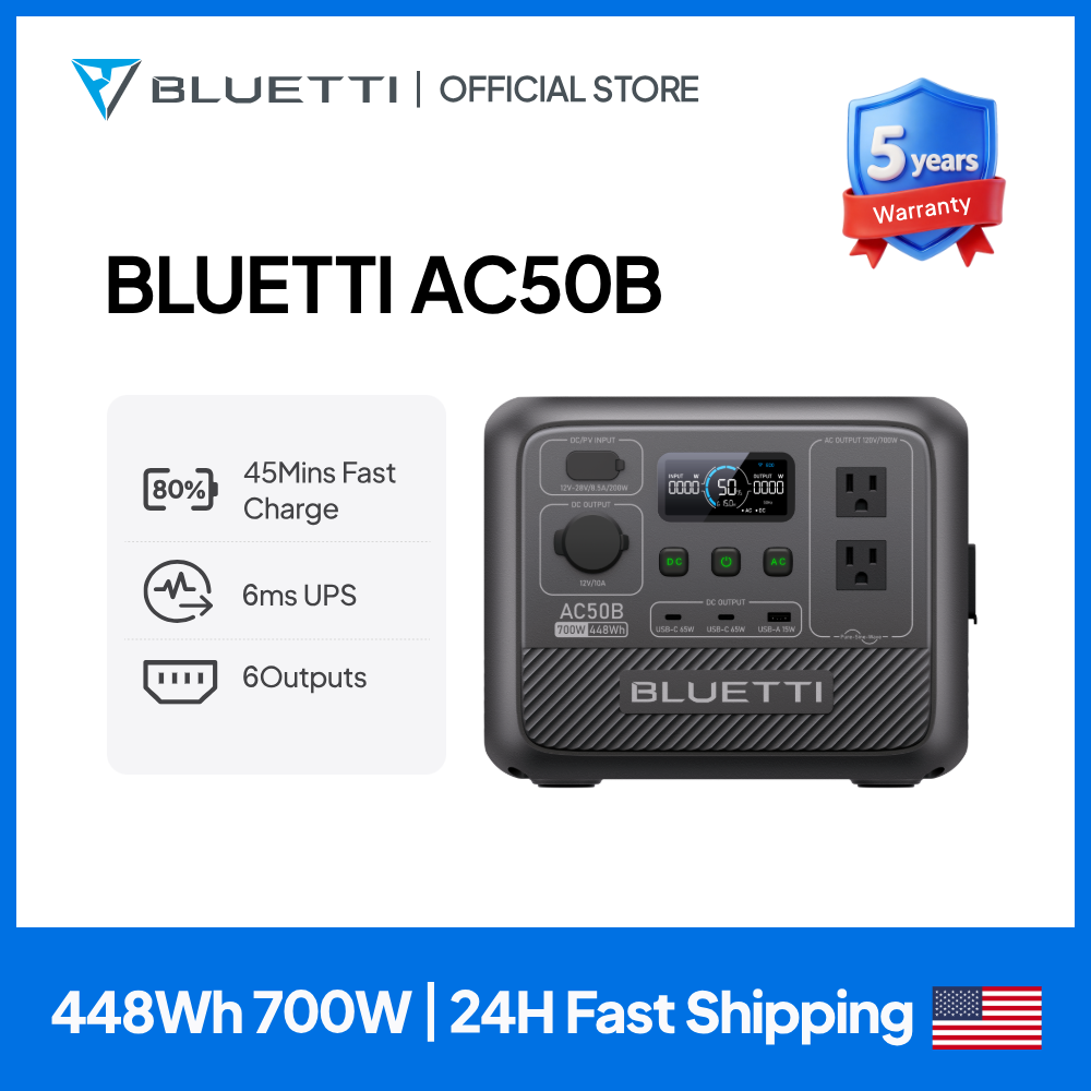 Camping Cooking Can - BLUETTI AC50B Przenośna Stacja Zasilania 700W