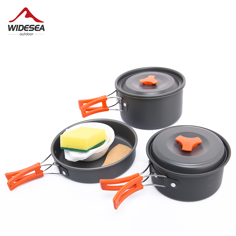 Camping Cooking Hardware - Widesea Camping Outdoor Cookware Set Zastawa