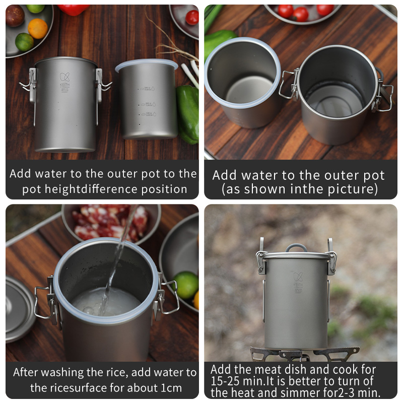 KEITH Czajnik do gotowania ryż – Camping Cooking Can recenzja i cena