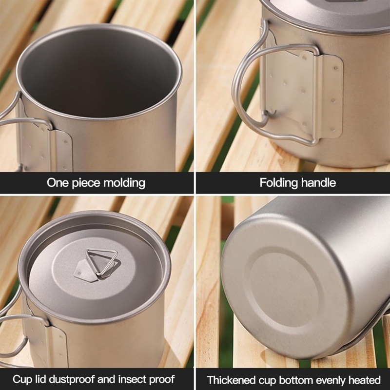 Tytanowy kubek kempingowy ze s – Camping Cooking Mesh recenzja i cena