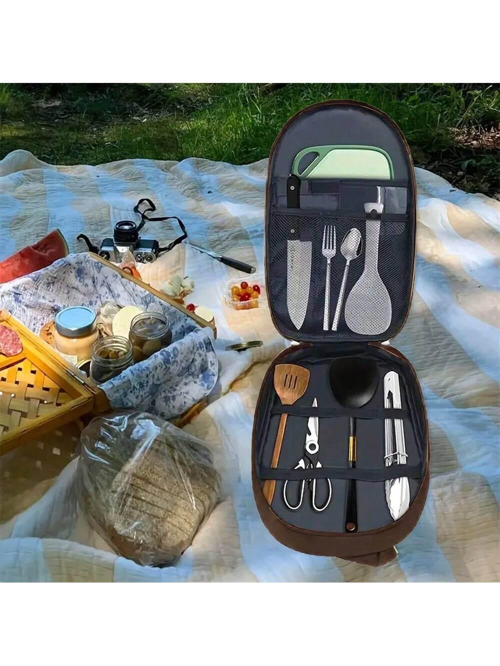Outdoor Camping Cookware Stora – Camping Cooking Utensil Organizer recenzja i cena