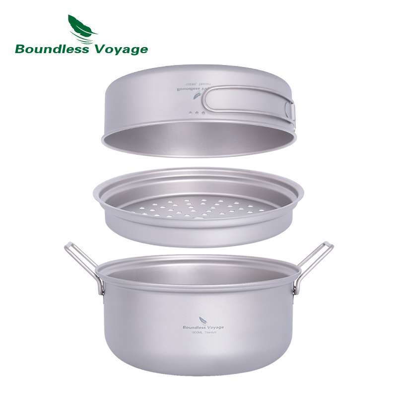 Zestaw Tytanowy Garnek Parowy  – Camping Cooking Frying Pan recenzja i cena