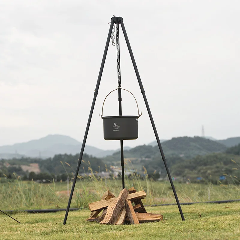 1Pc Outdoor ognisko statyw Cam – Camping Cooking Pot Tripod recenzja i cena