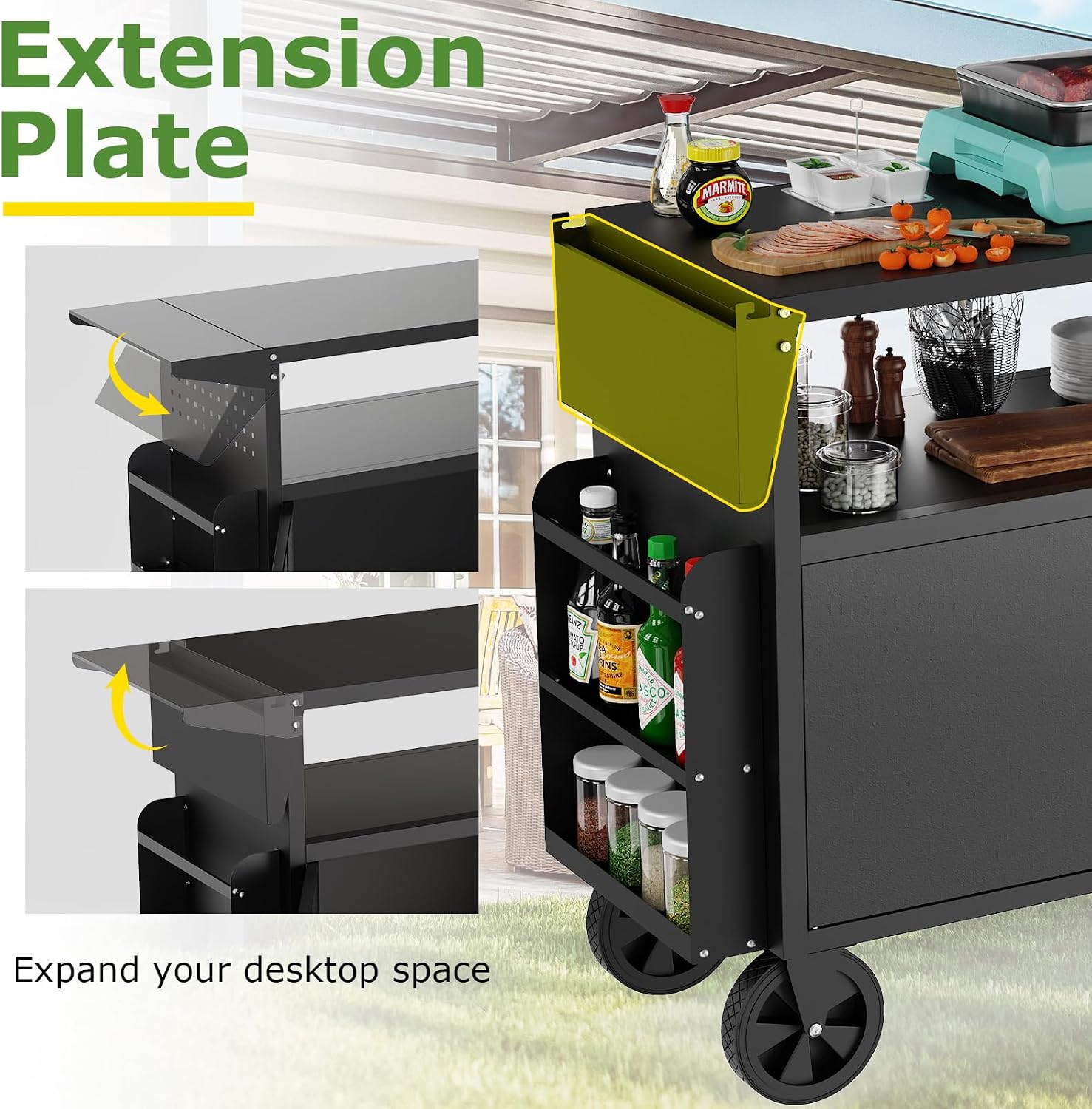 Wózek-grill zewnętrzny ze stoł – Camping Cooking Grill recenzja i cena