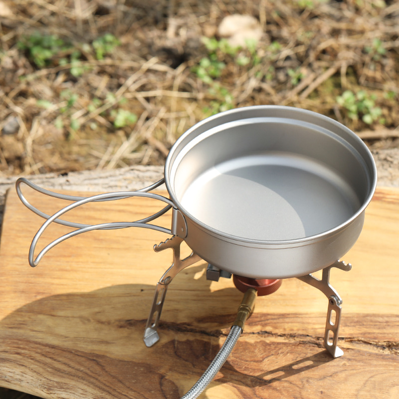 Tytanowa patelnia kempingowa 1 – Camping Cooking Frying Pan recenzja i cena