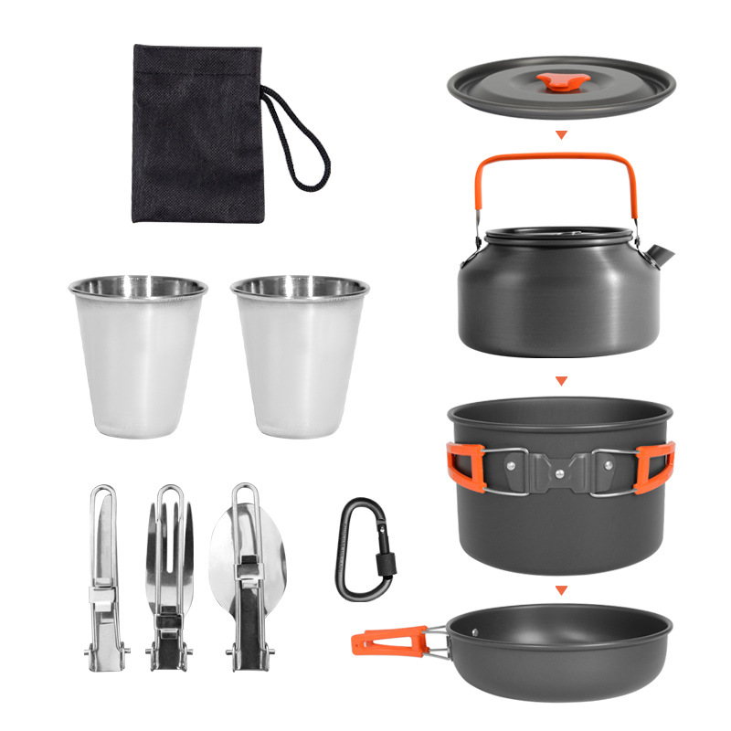 Zestaw do gotowania na zewnątr – Camping Cooking Set Ds 308 recenzja i cena