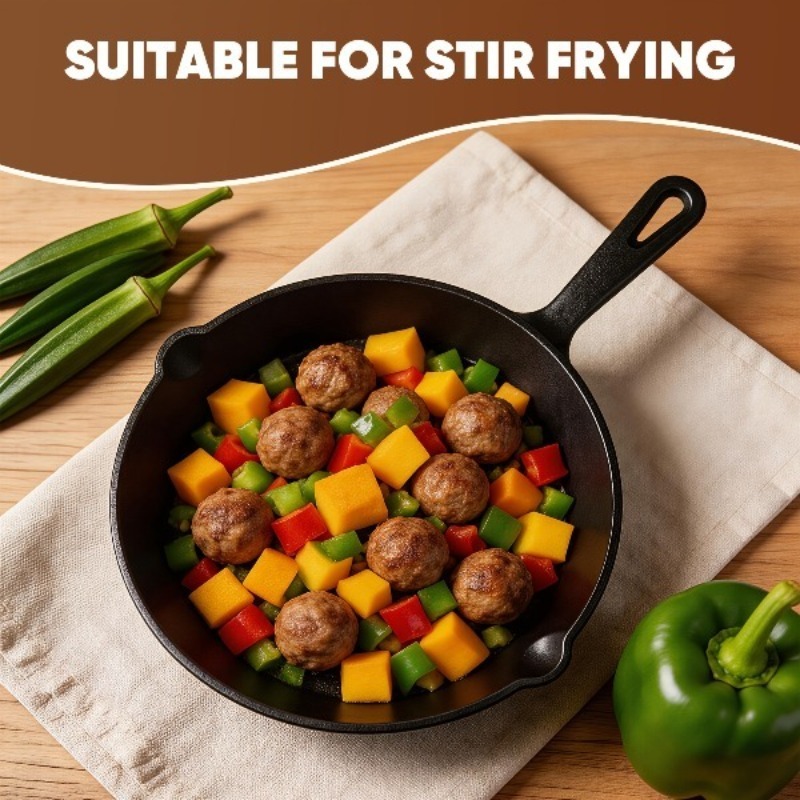 Zestaw 3 patelni żeliwnych 6/8 – Camping Cooking Without Gas recenzja i cena