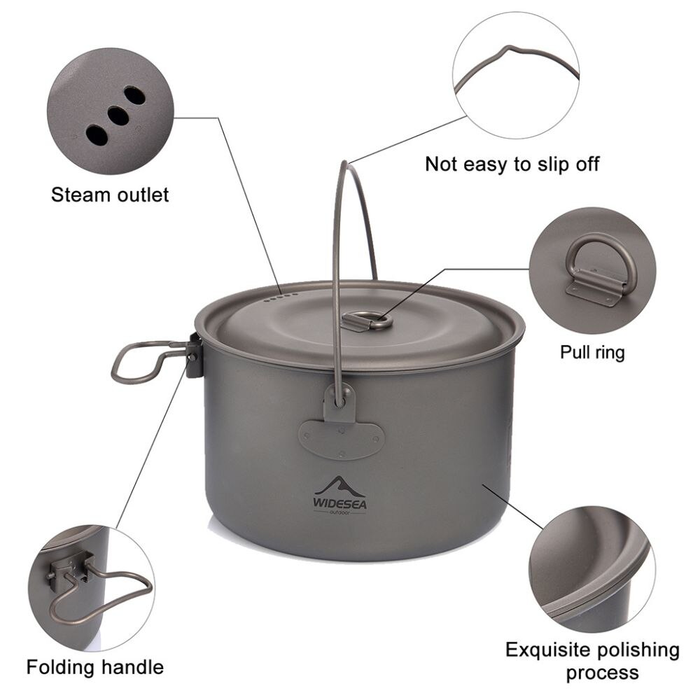 Widesea Camping zastawa stołow – Camping Cooking Wok recenzja i cena
