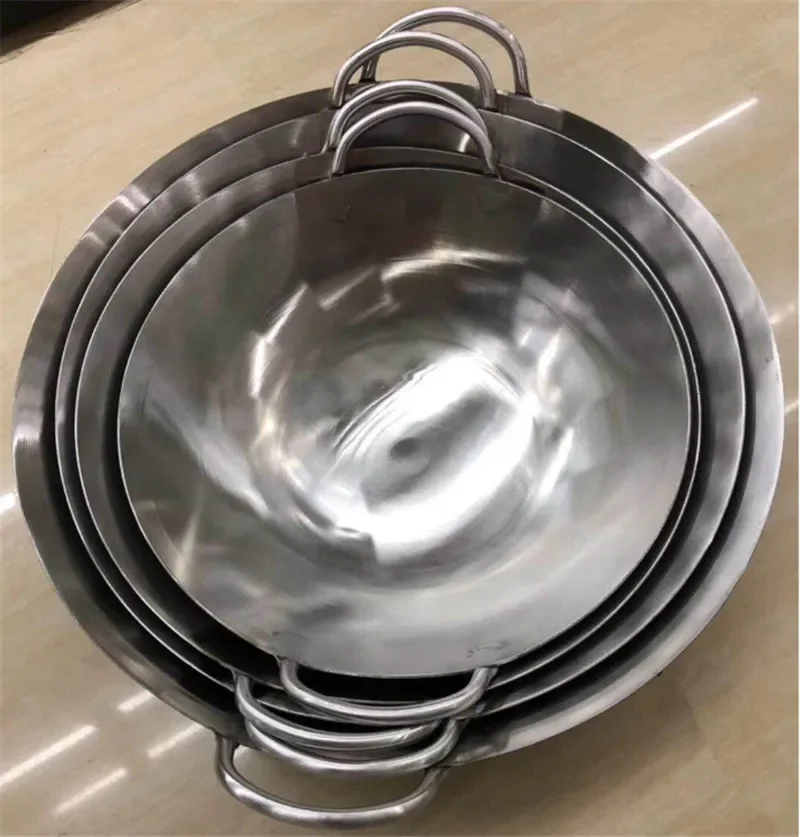 Wok ze stali nierdzewnej 304,  – Camping Cooking Without Gas recenzja i cena