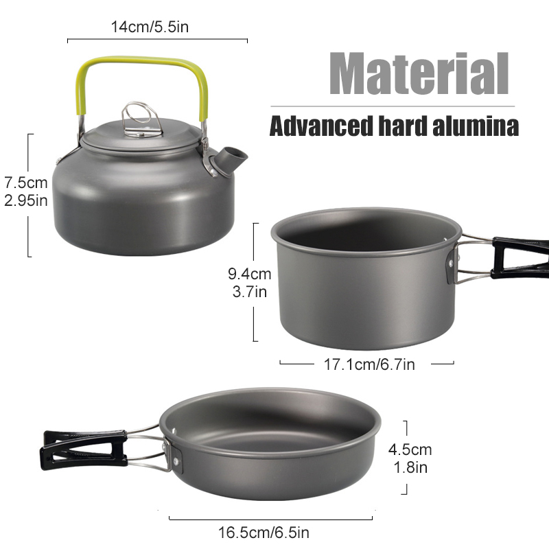 WESTTUNE Zestaw naczyń kemping – Camping Cooking Can recenzja i cena