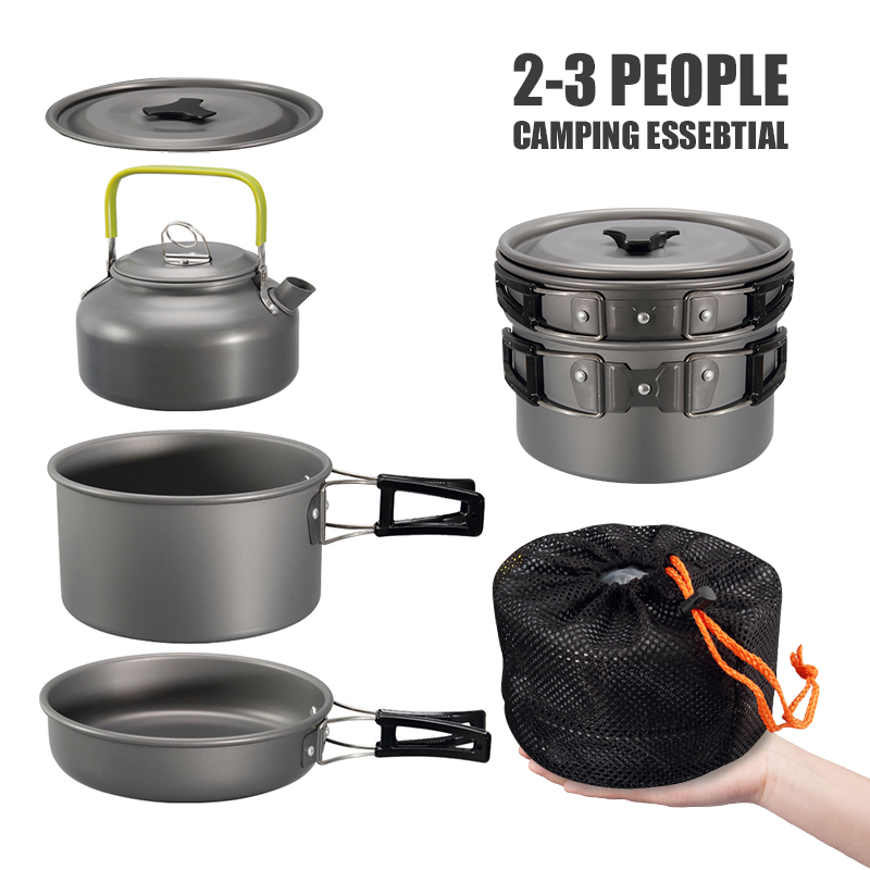 WESTTUNE Zestaw naczyń kemping – Camping Cooking Can recenzja i cena