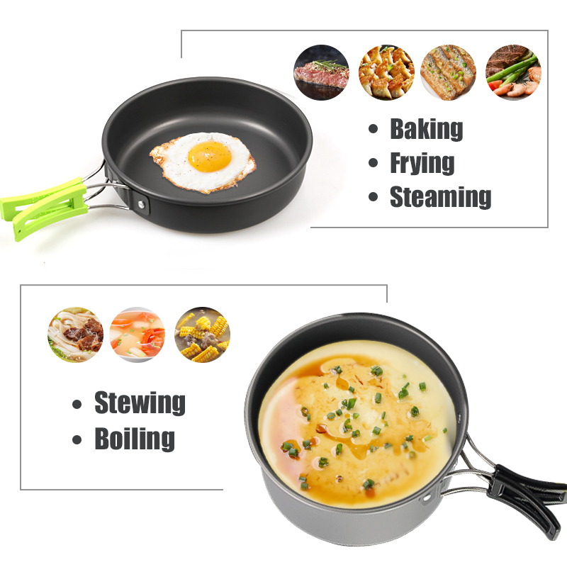 WESTTUNE Zestaw naczyń kemping – Camping Cooking Can recenzja i cena