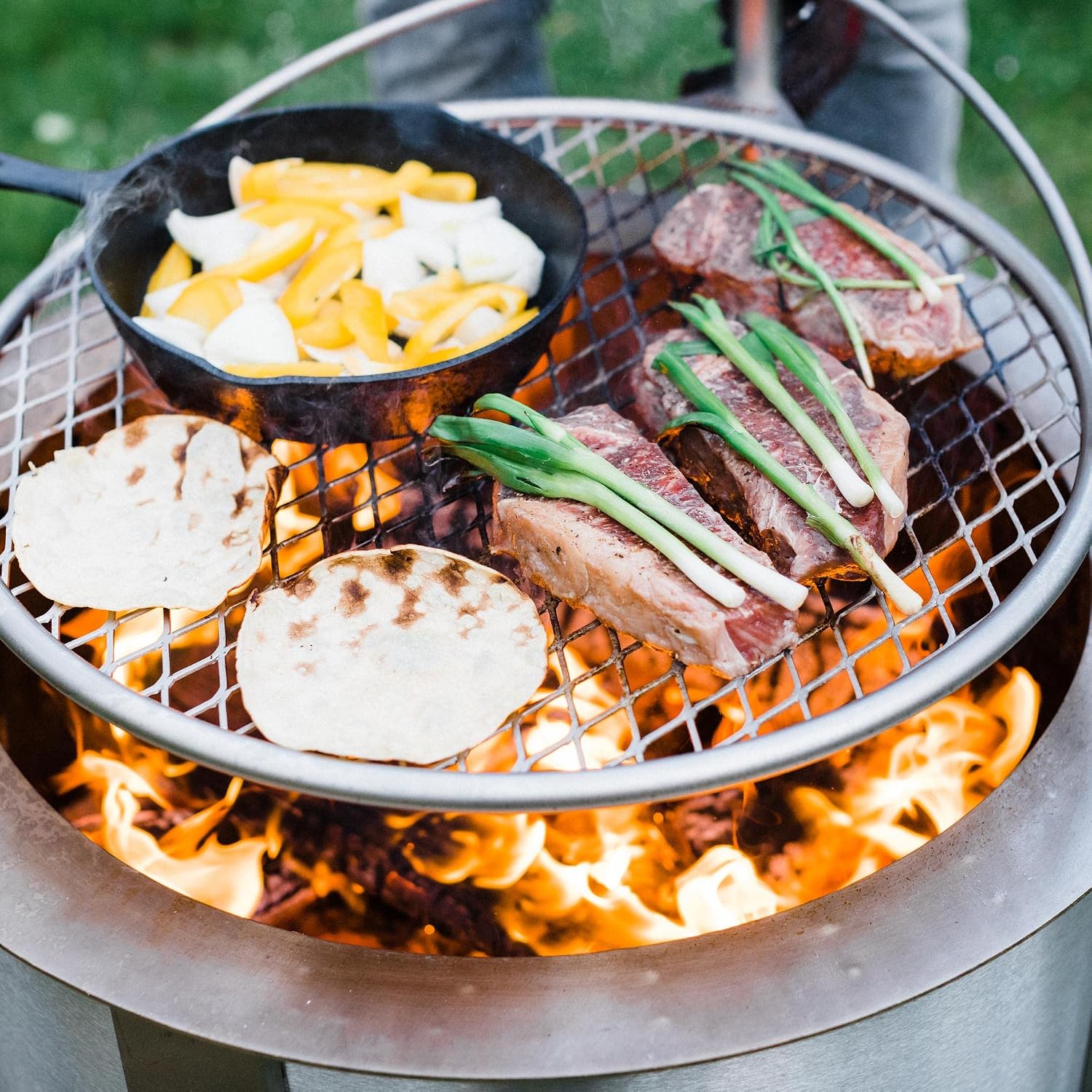 24-calowy grill ze stali nierd – Camping Cooking Grill recenzja i cena