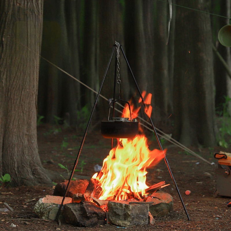 Przenośny trójnóg do gotowania – Camping Cooking Pot Tripod recenzja i cena
