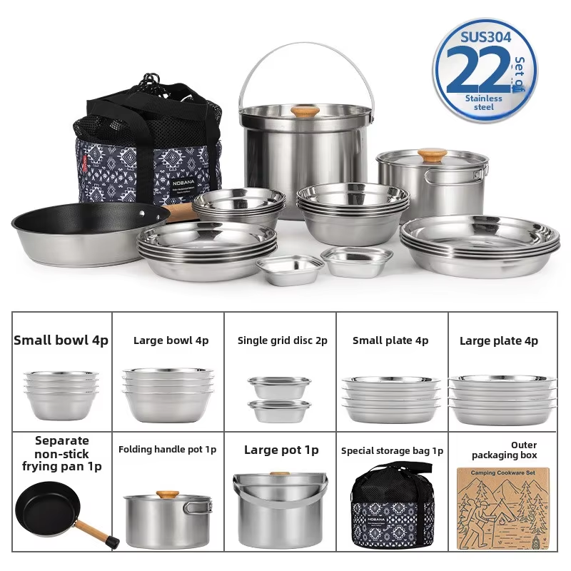 NOBANA najnowszy zestaw garnkó – Camping Cooking Mesh recenzja i cena