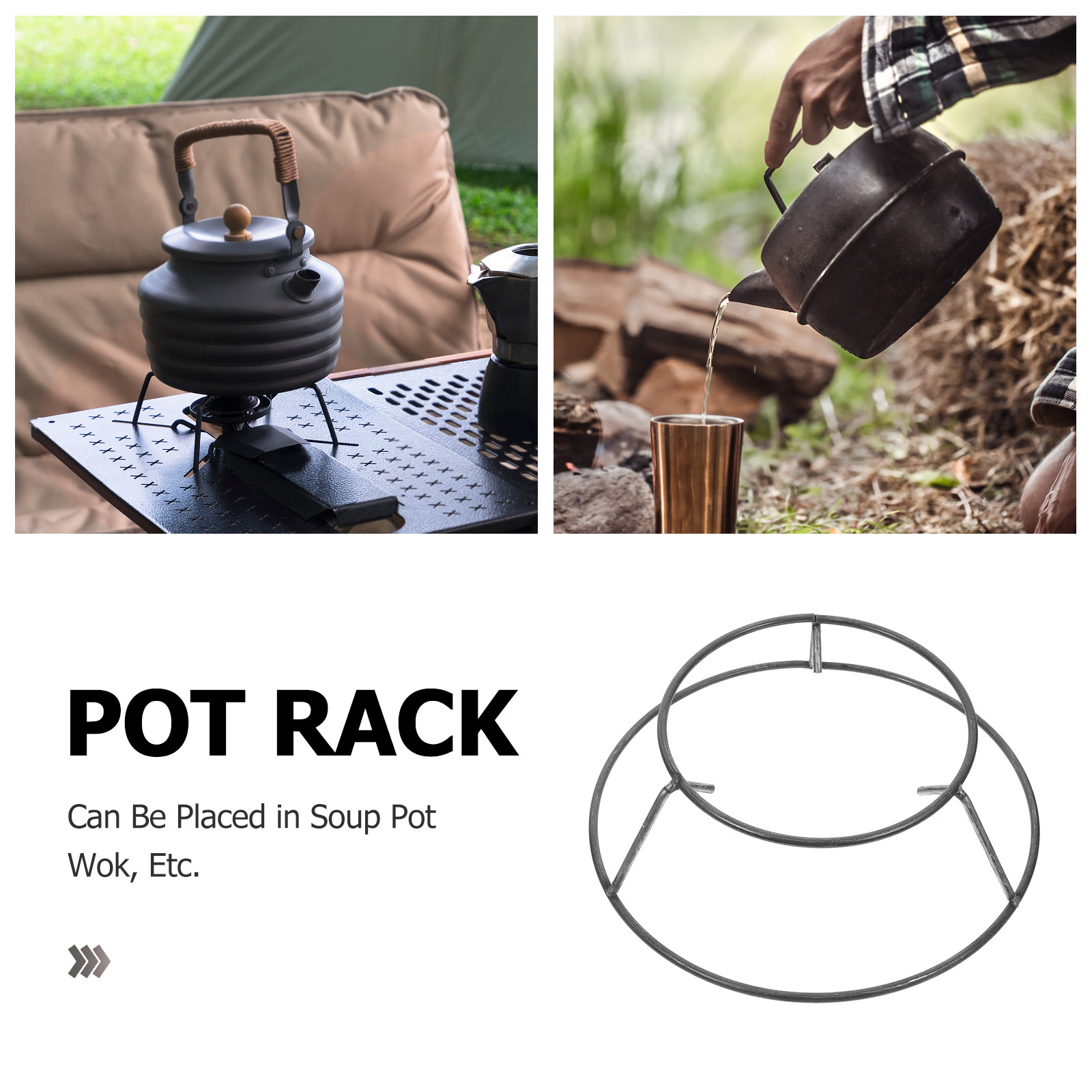 Stojak na drewno do ogniska, ż – Camping Cooking Wok recenzja i cena