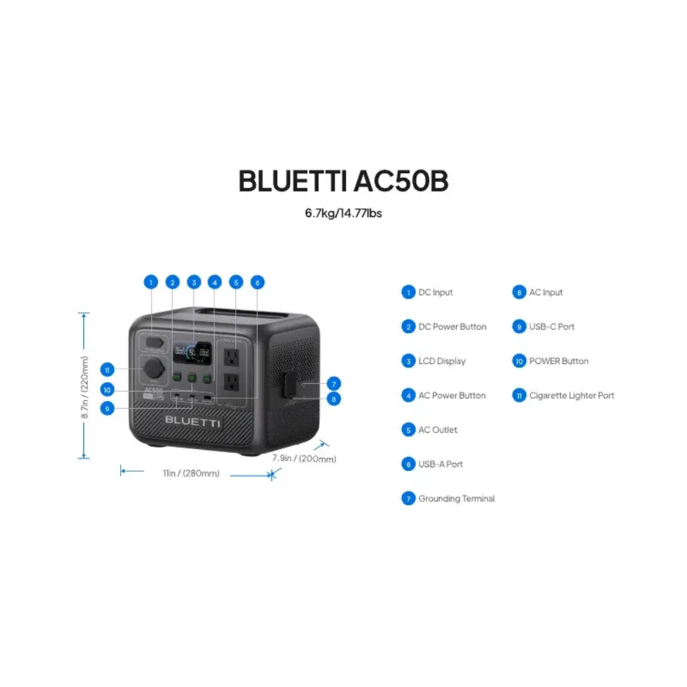 BLUETTI AC50B Przenośna Stacja – Camping Cooking Can recenzja i cena