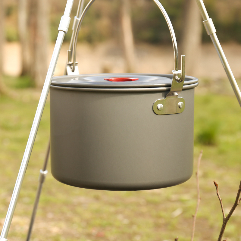 Zestaw do gotowania na ognisku – Camping Cooking Pot Tripod recenzja i cena