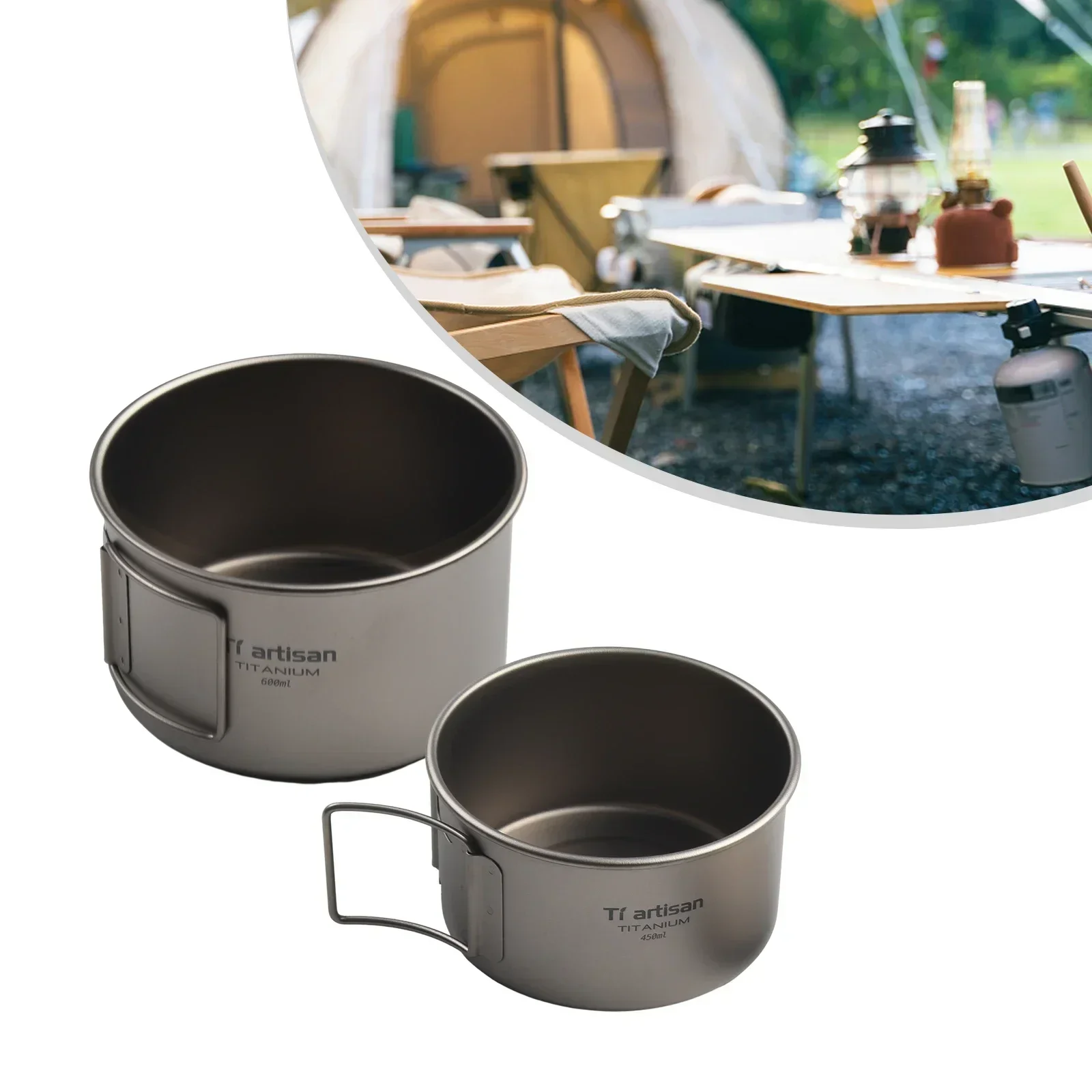 Tytanowa miska ze składanym uc – Camping Cooking Wok recenzja i cena