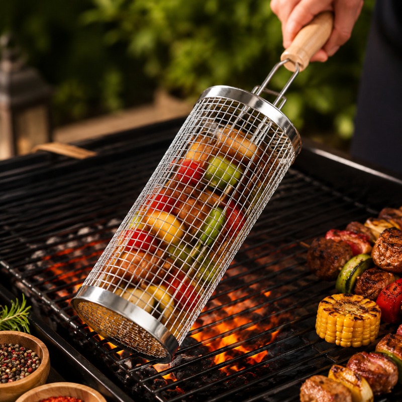 Zestaw okrągłych koszy do gril – Camping Cooking Grill recenzja i cena