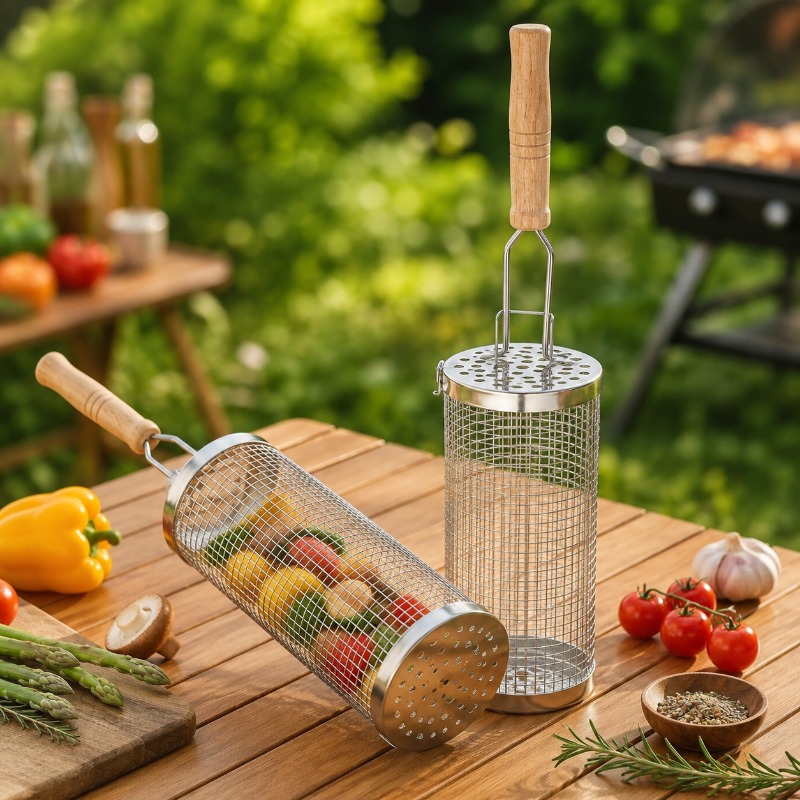 Zestaw okrągłych koszy do gril – Camping Cooking Grill recenzja i cena