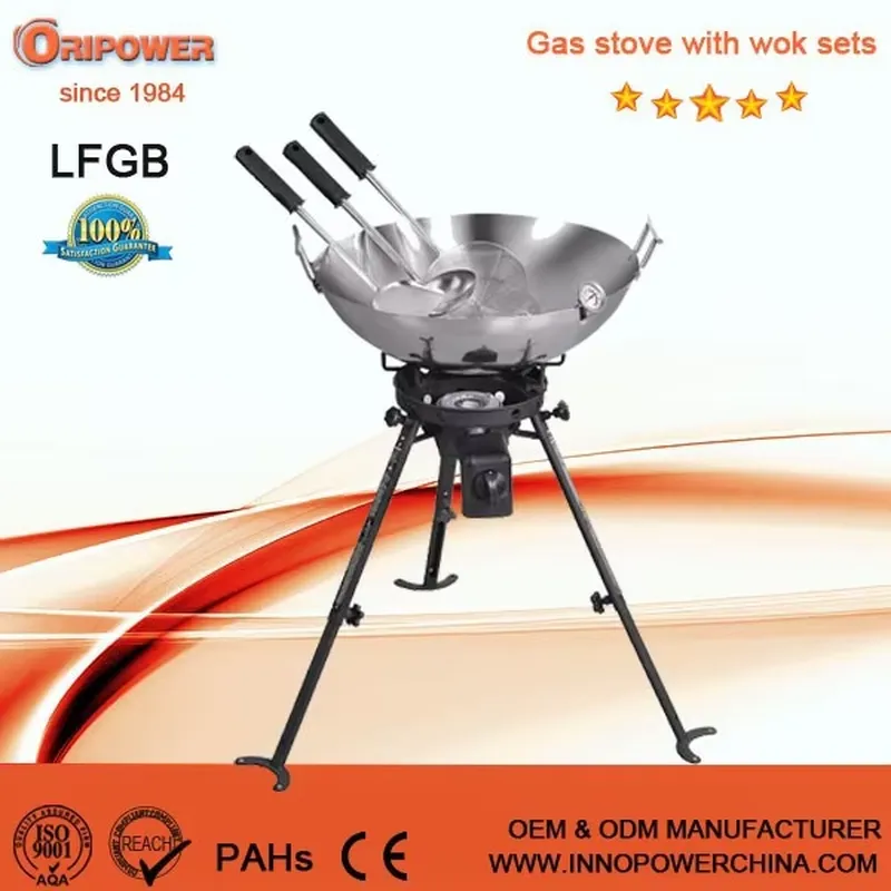 Przenośny grill gazowy do goto – Camping Cooking Wok recenzja i cena
