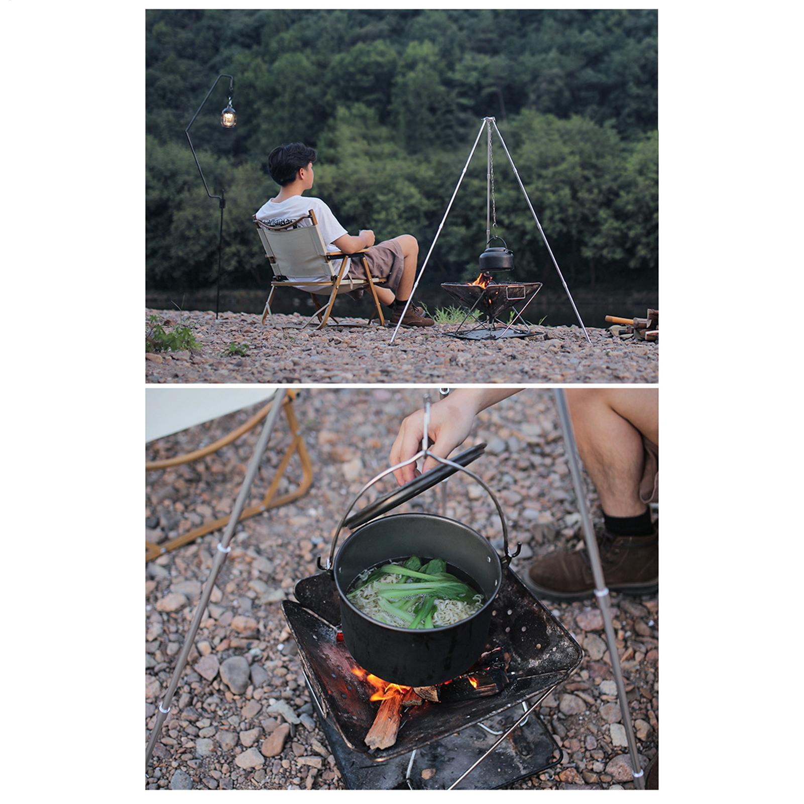 Duży trójnóg na ognisko na zew – Camping Cooking Pot Tripod recenzja i cena