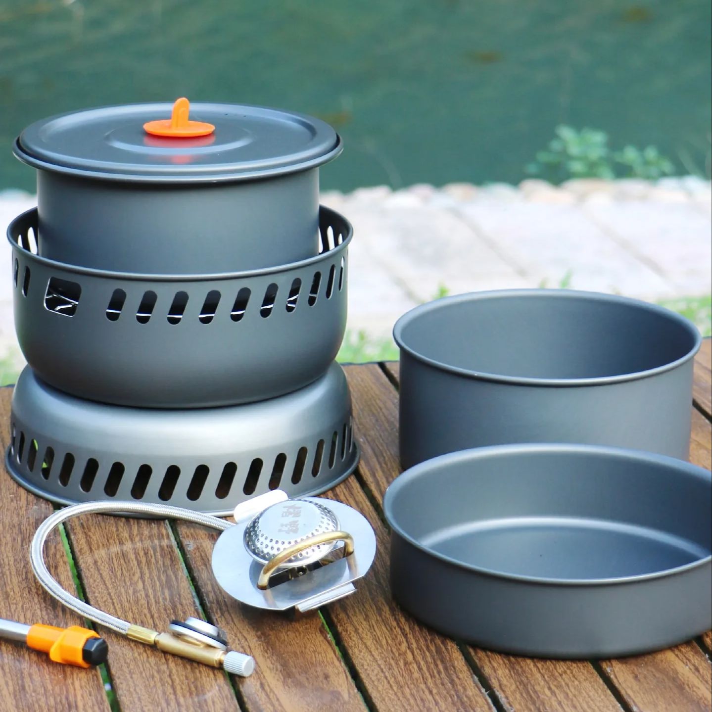 Zestaw kempingowy: garnek ze s – Camping Cooking Frying Pan recenzja i cena