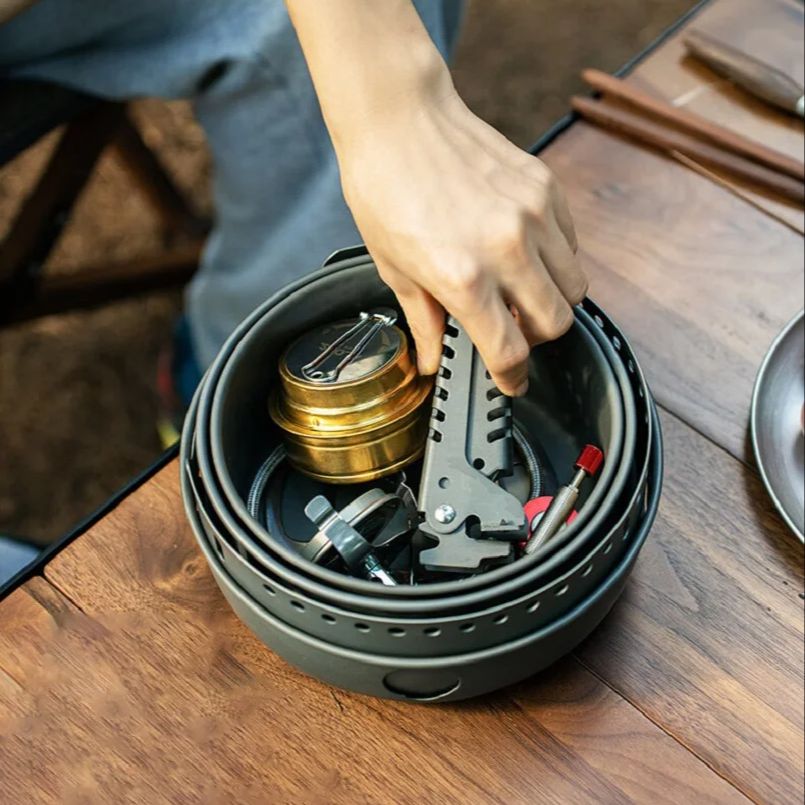 Zestaw kempingowy: garnek ze s – Camping Cooking Frying Pan recenzja i cena