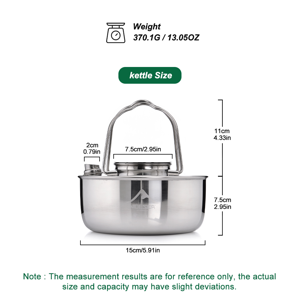 Widesea Camping Outdoor 1.7L S – Camping Cooking Kettle recenzja i cena