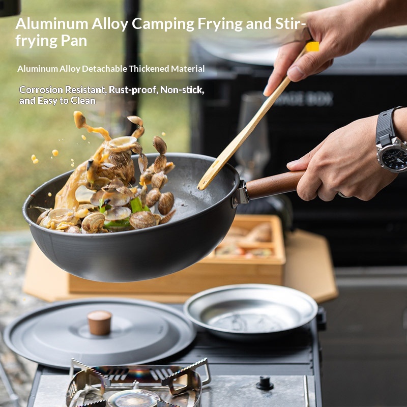 Aluminiowa patelnia wok na zew – Camping Cooking Wok recenzja i cena