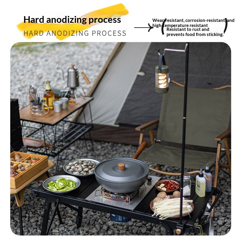 Aluminiowa patelnia wok na zew – Camping Cooking Wok recenzja i cena