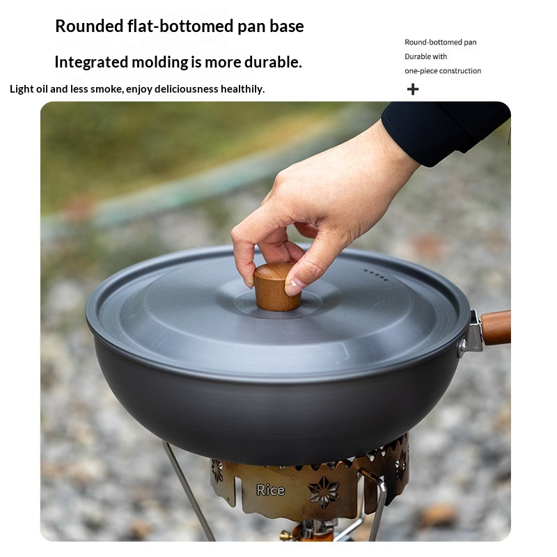 Aluminiowa patelnia wok na zew – Camping Cooking Wok recenzja i cena
