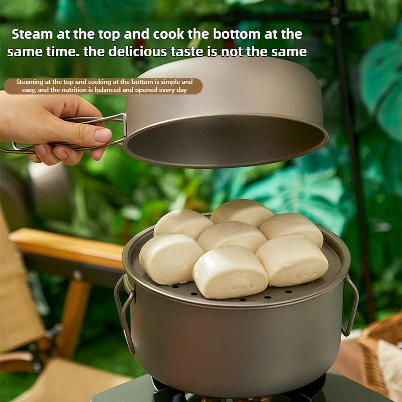 Zestaw tytanowych garnków na z – Camping Cooking Mesh recenzja i cena