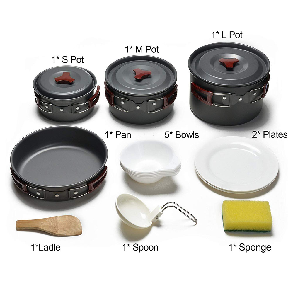 Zestaw naczyń kempingowych na  – Camping Cooking Wok recenzja i cena