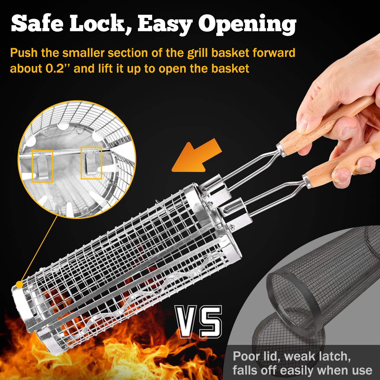 BUYYES Kosz do grillowania na  – Camping Cooking Mesh recenzja i cena