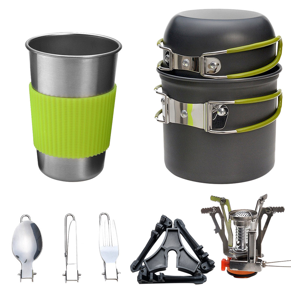 Lekki, przenośny zestaw naczyń – Camping Cooking Sets recenzja i cena